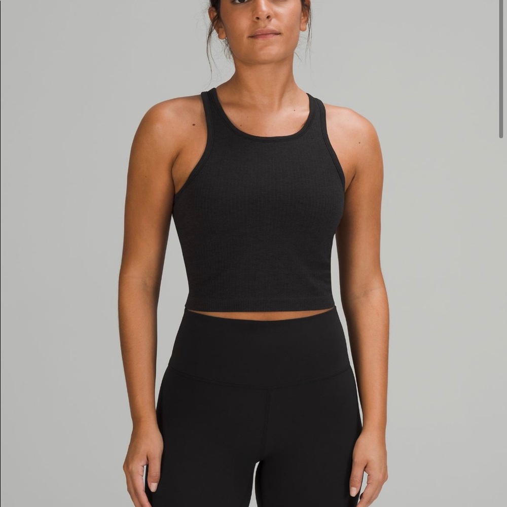 Lululemon Ebb to Street Cropped Racerback Tank Top